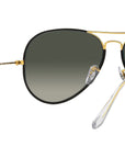 Aviator Full Color Legend RB3025JM 919671 Black On Gold