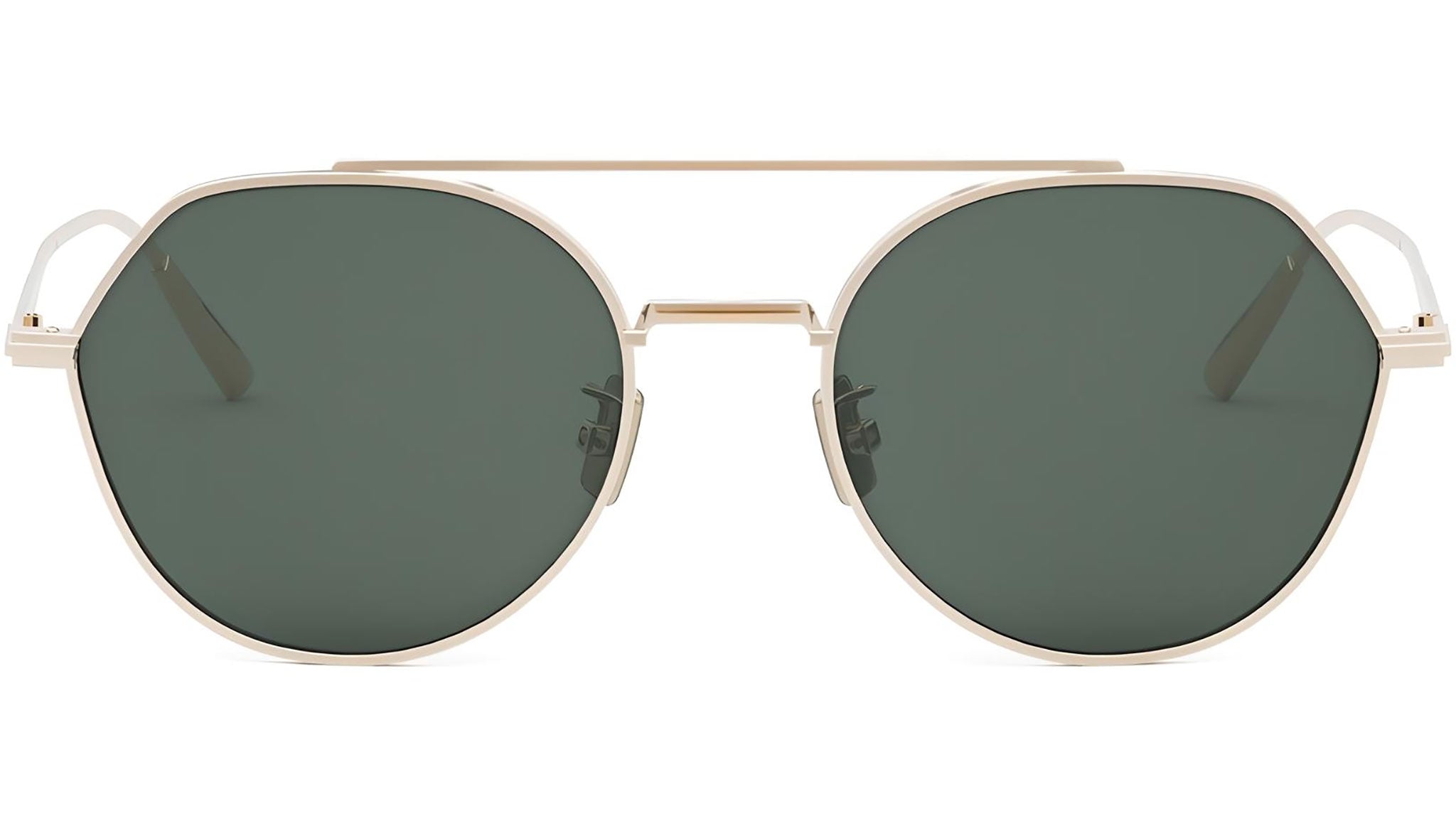 DiorBlackSuit R6U Gold Geometric Sunglasses