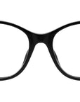 K Logo Black Oval Eyeglasses