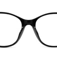 K Logo Black Oval Eyeglasses