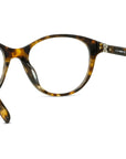 K Logo Havana Oval Eyeglasses