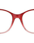 K Logo Red Oval Eyeglasses