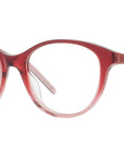 K Logo Red Oval Eyeglasses