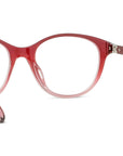 K Logo Red Oval Eyeglasses