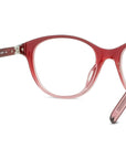 K Logo Red Oval Eyeglasses