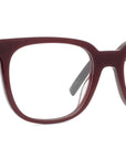 Youthful Energy Red Square Eyeglasses