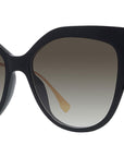 Baguette Black Cat Eye Sunglasses