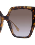 Baguette FF Havana Butterfly Sunglasses