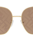 Baguette Endura Gold Square Sunglasses