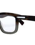 DiorBlackSuitO S7I Havana Square Eyeglasses