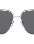 CD Link N1U Silver Rectangular Sunglasses