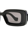 Anagram Black Rectangular Sunglasses