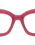 Curvy Pink Square Eyeglasses