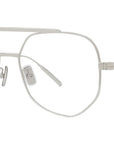 GV Speed Silver Geometric Eyeglasses