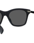 Boke Flower Black Square Sunglasses