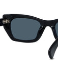 Boke Flower Black Geometric Sunglasses