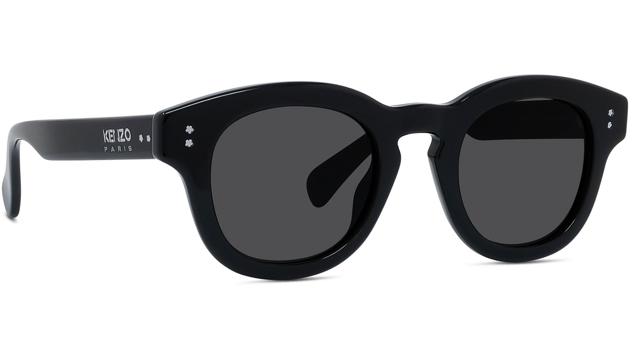 Boke Flower Black Round Sunglasses