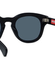 Boke Flower Black Round Sunglasses