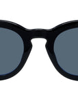 Boke Flower Black Round Sunglasses