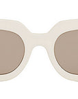 Fendigraphy White Square Sunglasses