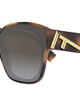 Fendi First Havana Square Sunglasses