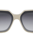 Fendi First Ivory Oval Sunglasses