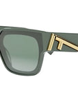 Fendi First Green Rectangular Sunglasses