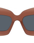 Anagram Red Rectangular Sunglasses