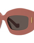 Anagram Pink Rectangular Sunglasses