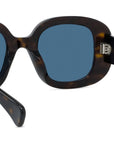 1970 Havana Oval Sunglasses