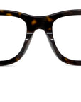 1970 Havana Geometric Eyeglasses