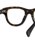 1970 Havana Geometric Eyeglasses