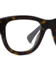 1970 Havana Geometric Eyeglasses