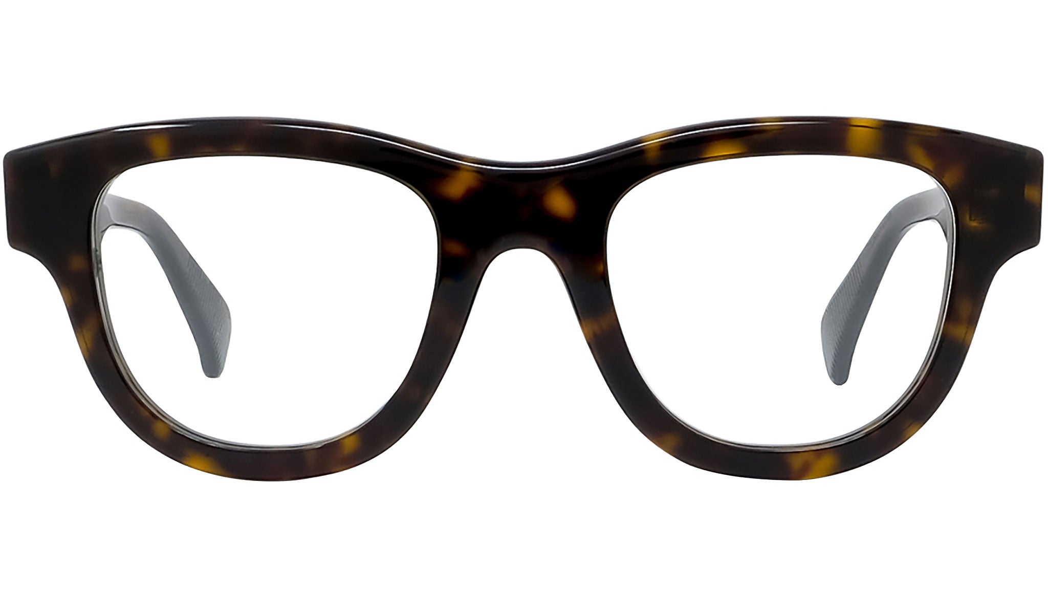 1970 Havana Geometric Eyeglasses