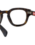 1970 Havana Geometric Eyeglasses