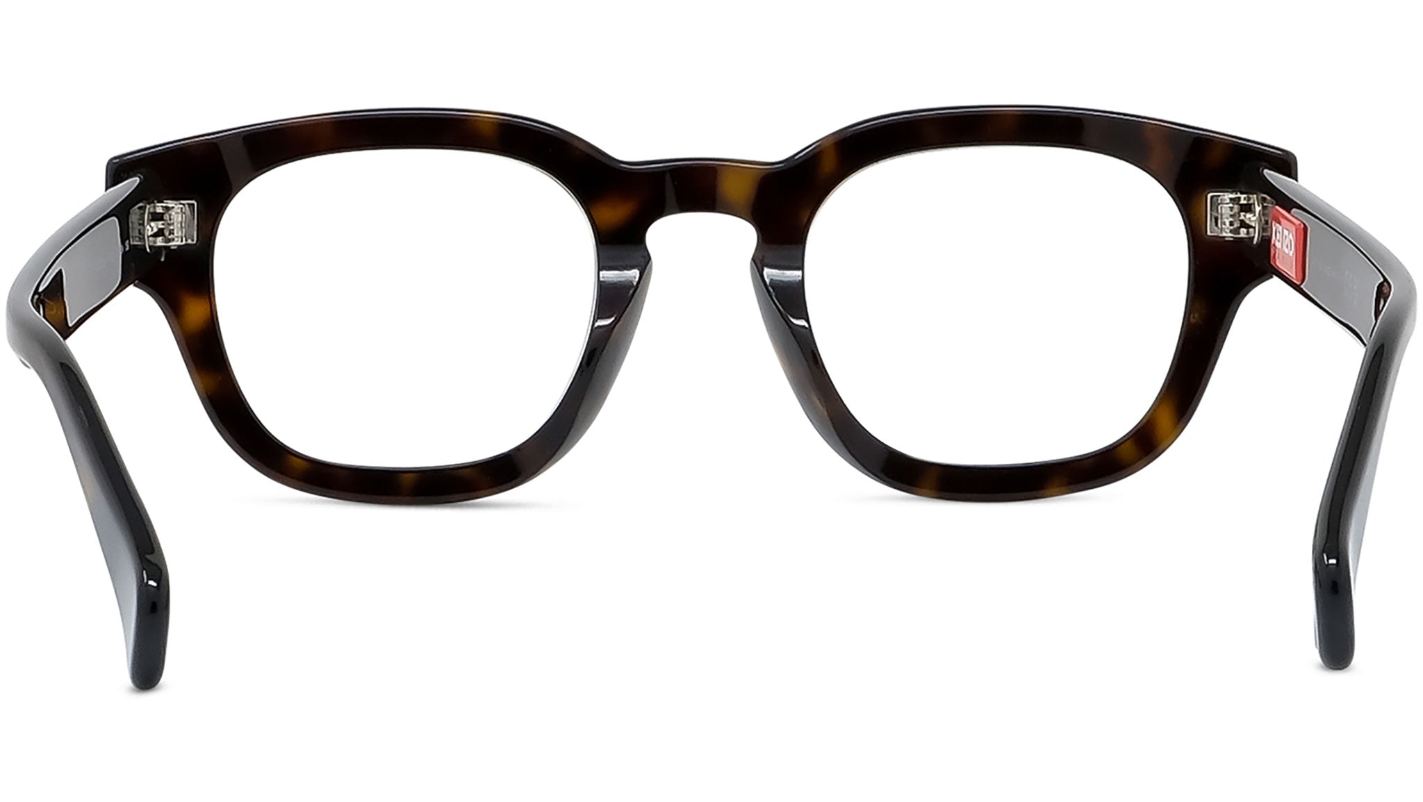 1970 Havana Geometric Eyeglasses