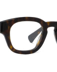 1970 Havana Geometric Eyeglasses