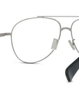 Boke Flower Silver Pilot Eyeglasses