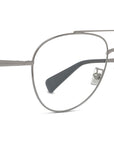 Boke Flower Silver Pilot Eyeglasses