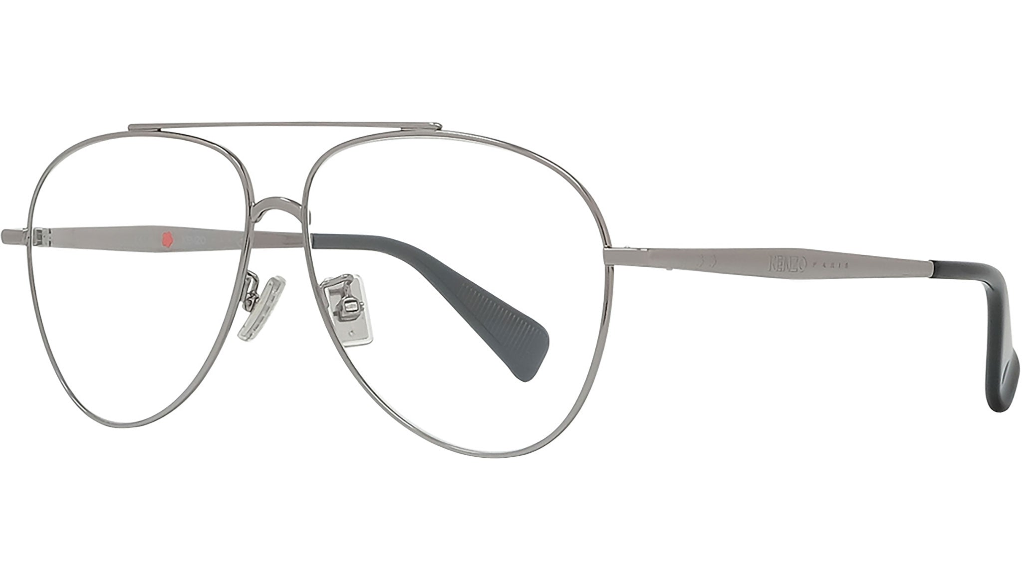 Boke Flower Silver Pilot Eyeglasses