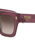 Fendi Roma Purple Square Sunglasses