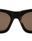 Fendi Roma Havana Rectangular Sunglasses