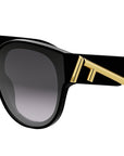 Fendi First Black Round Sunglasses