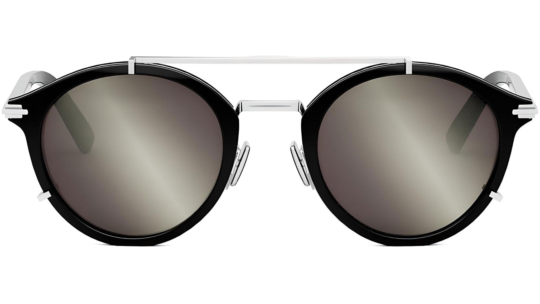 DiorBlackSuit R7U Black Round Sunglasses