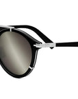 DiorBlackSuit R7U Black Round Sunglasses