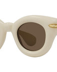 Inflated White Pantos Sunglasses