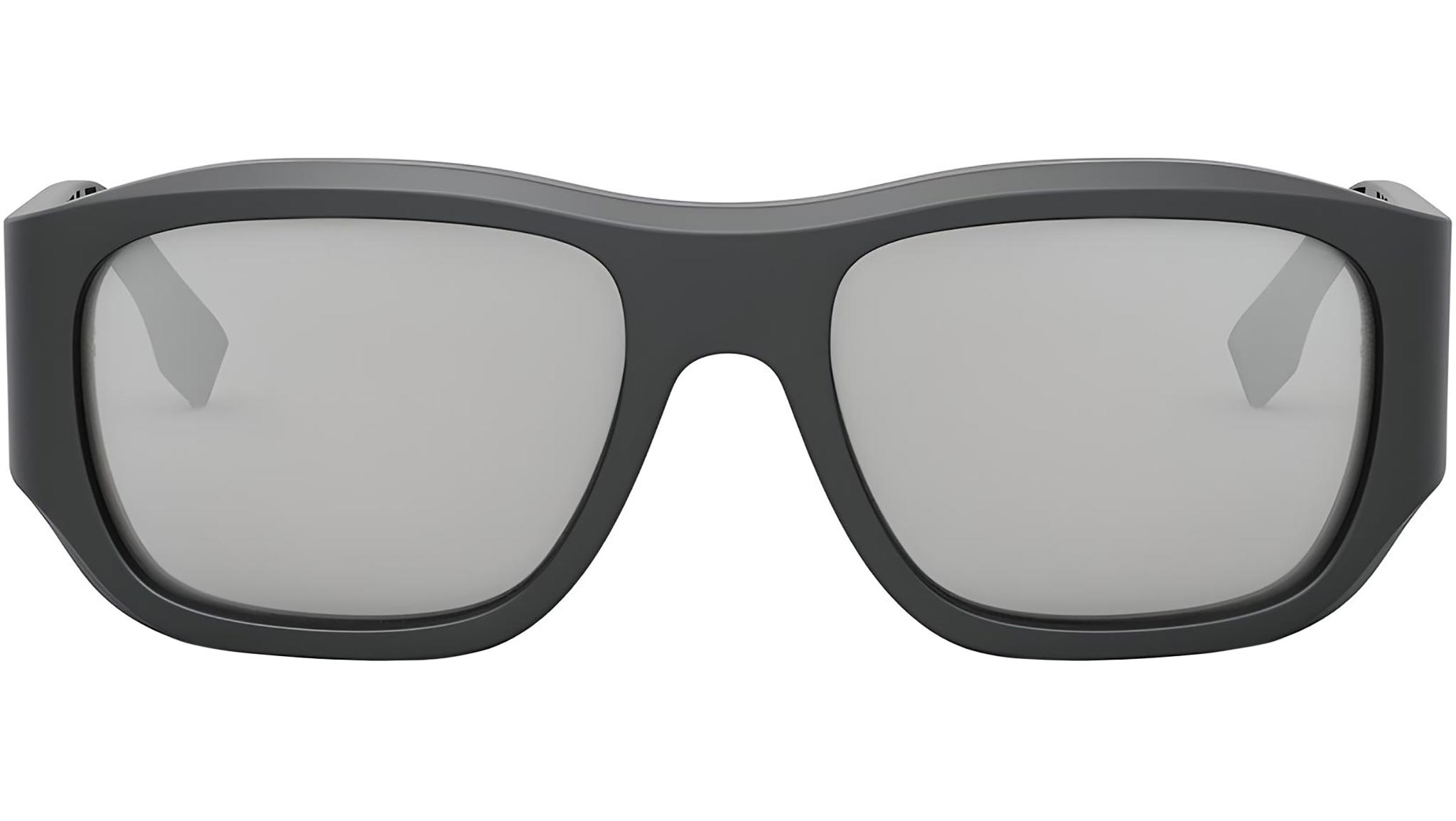 FF Squared Grey Rectangular Sunglasses