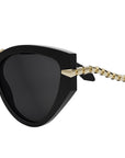 Serpenti Black Cat Eye Sunglasses