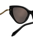 Serpenti Black Cat Eye Sunglasses