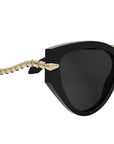 Serpenti Black Cat Eye Sunglasses